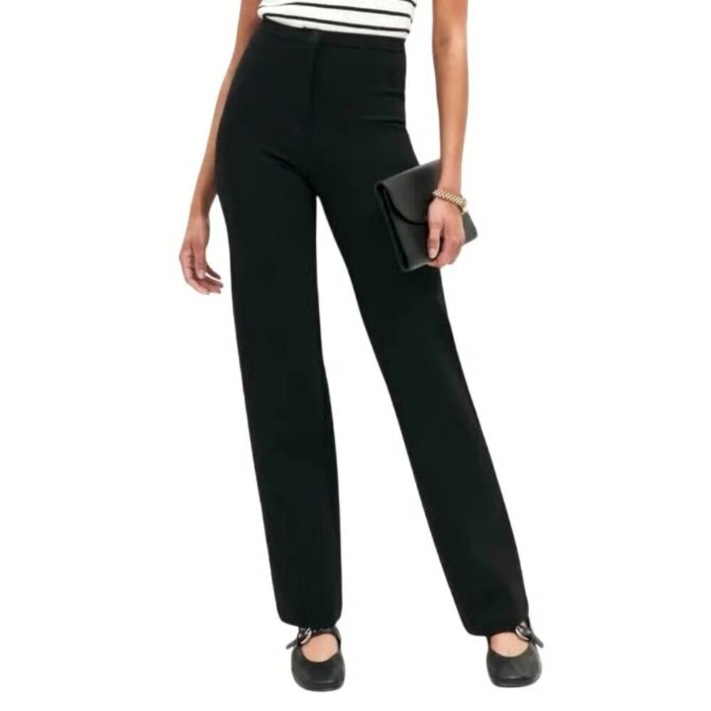 Reformation 'Cove' Black Rayon Pant Size M